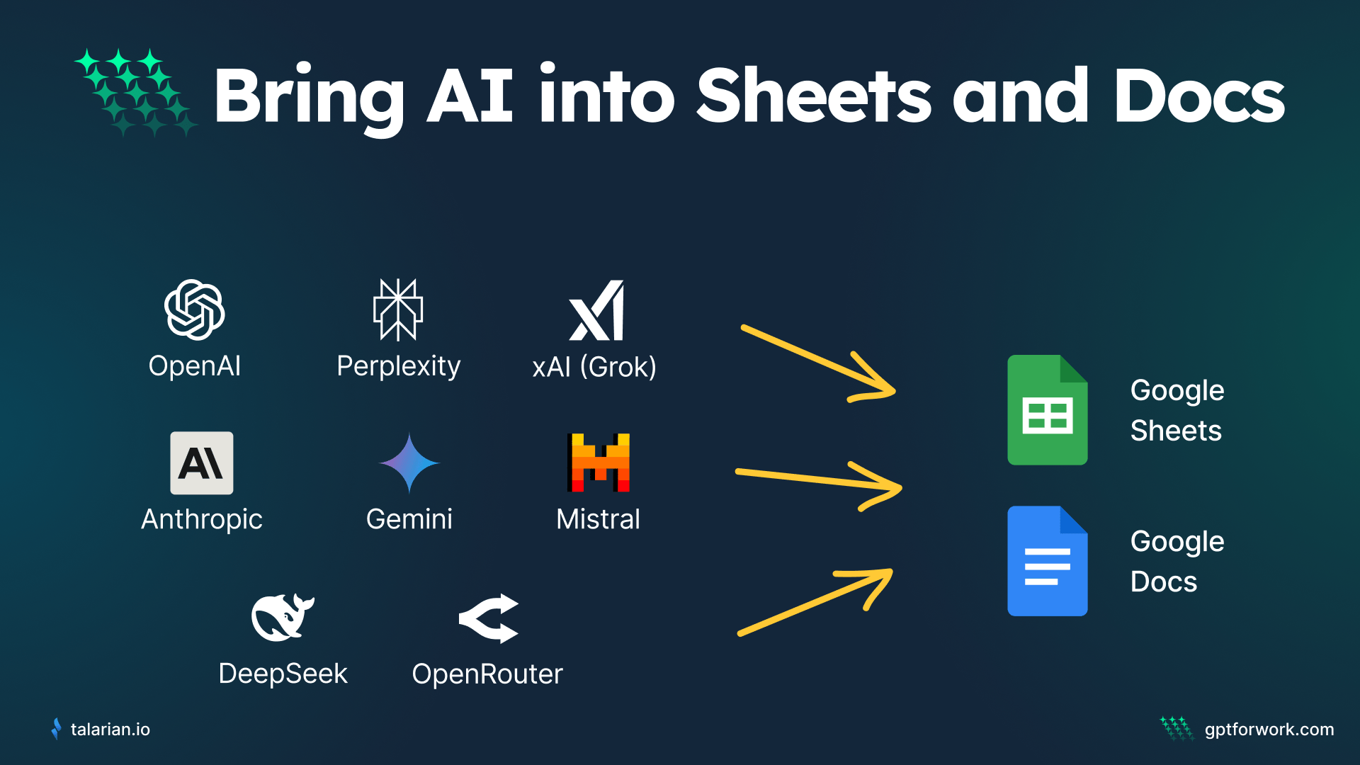 Bring AI providers into Excel: OpenAI, Perplexity, xAI, Anthropic, Ollama, Local servers