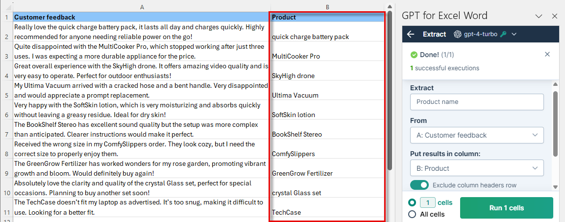 ChatGPT for Microsoft Excel - How-to guide • Gptforwork.com 