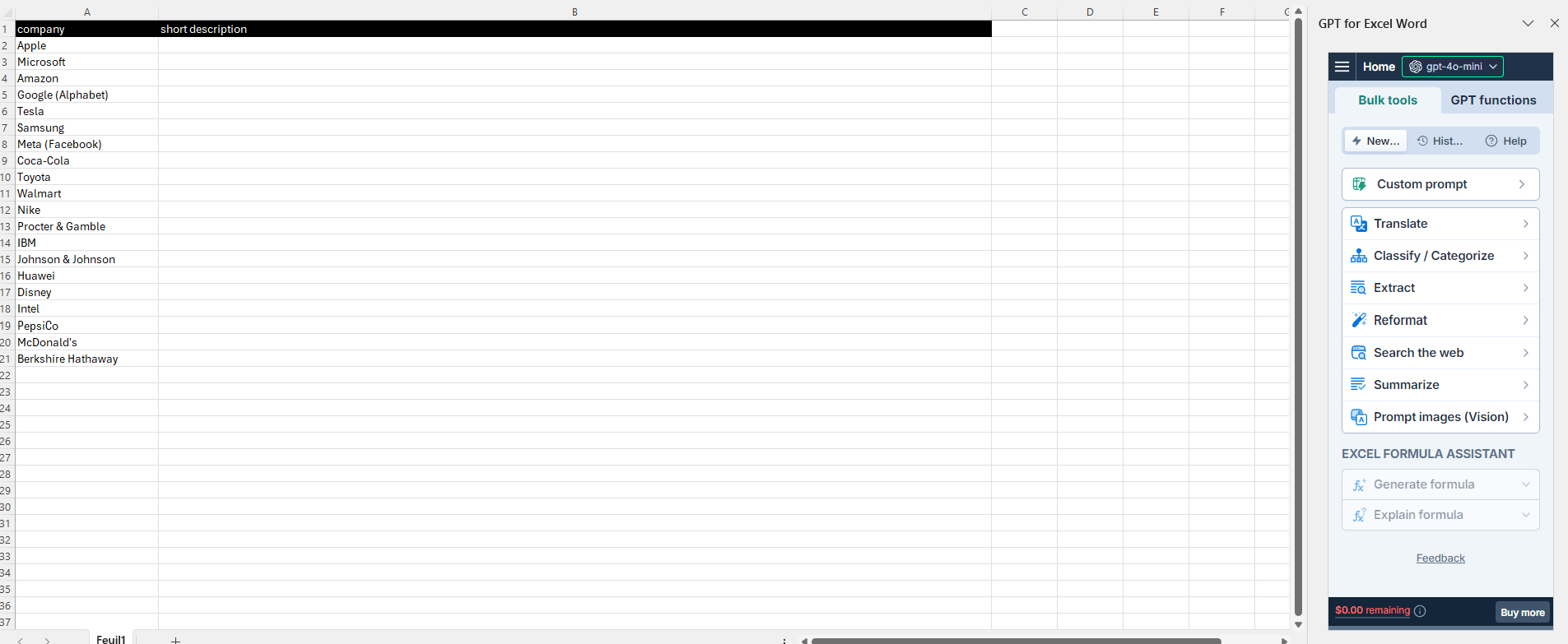 Search the web in GPT for Work