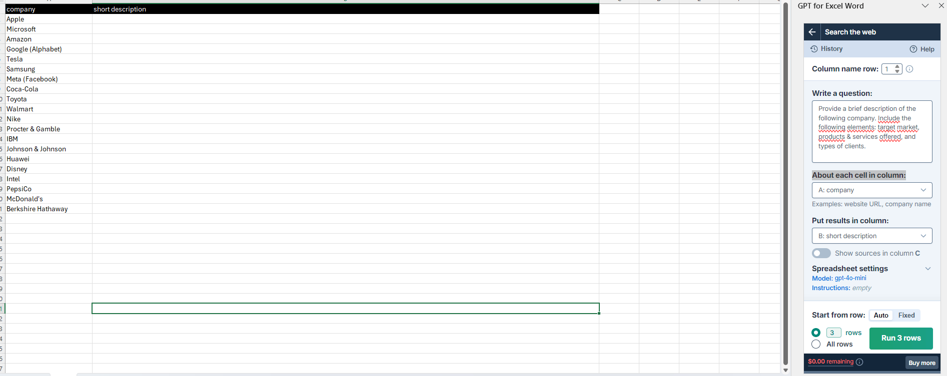 Search the web in GPT for Work