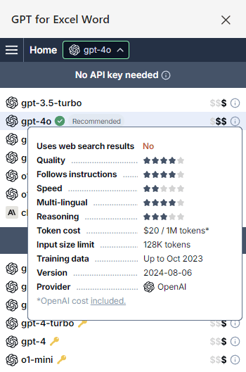 Enhanced model tooltips in GPT for Work