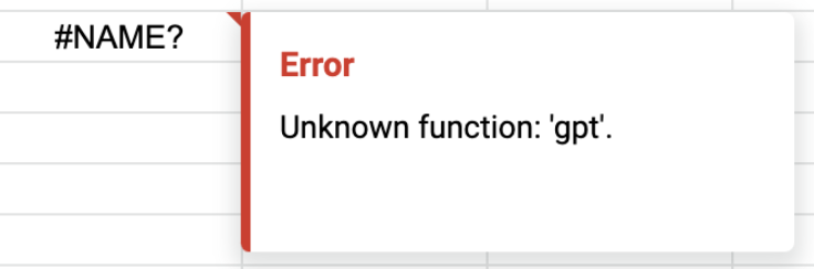 second example of error